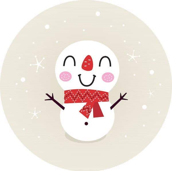 retro snowman